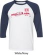 Red Dodge Ram Silhouette Raglan Shirt