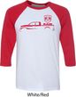 Red Dodge Ram Silhouette Raglan Shirt