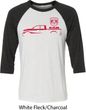 Red Dodge Ram Silhouette Raglan Shirt