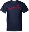 Red Dodge Ram Silhouette Tall T-shirt
