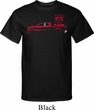 Red Dodge Ram Silhouette Tall T-shirt