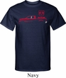 Red Dodge Ram Silhouette Tall T-shirt