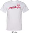 Red Dodge Ram Silhouette Tall T-shirt