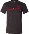 Red Dodge Ram Silhouette Tri Blend Tee