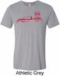 Red Dodge Ram Silhouette Tri Blend Tee
