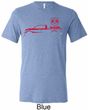 Red Dodge Ram Silhouette Tri Blend Tee
