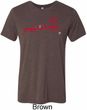 Red Dodge Ram Silhouette Tri Blend Tee