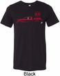 Red Dodge Ram Silhouette Tri Blend Tee