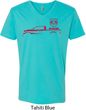 Red Dodge Ram Silhouette V-neck
