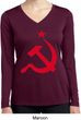 Red Hammer and Sickle Ladies Dry Wicking Long Sleeve Shirt