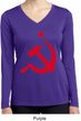 Red Hammer and Sickle Ladies Dry Wicking Long Sleeve Shirt