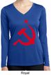 Red Hammer and Sickle Ladies Dry Wicking Long Sleeve Shirt