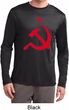 Red Hammer and Sickle Mens Dry Wicking Long Sleeve Shirt