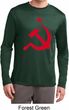 Red Hammer and Sickle Mens Dry Wicking Long Sleeve Shirt