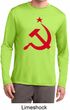 Red Hammer and Sickle Mens Dry Wicking Long Sleeve Shirt