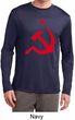 Red Hammer and Sickle Mens Dry Wicking Long Sleeve Shirt