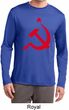 Red Hammer and Sickle Mens Dry Wicking Long Sleeve Shirt