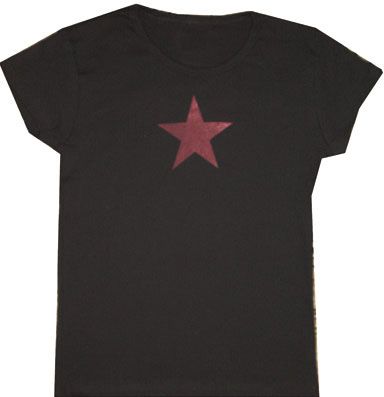 Red Star Ladies Junior T-Shirt Tee Shirt