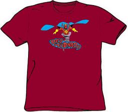 Red Tornado T-shirt - Red Tornado DC Comics Adult Cardinal Red Tee