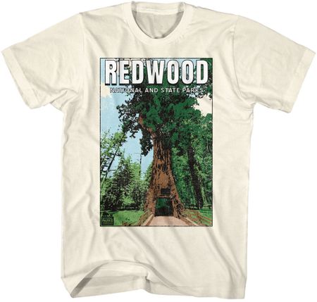 Redwood National and State Parks Adult T-shirt - Off White
