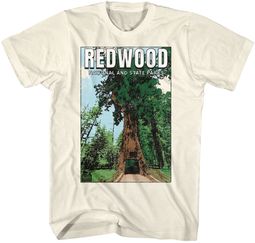 Redwood National and State Parks Adult T-shirt - Off White Redwood National and State Parks Adult T-shirt - Off White