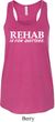 Rehab Is For Quitters Ladies Flowy Racerback Tanktop
