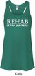 Rehab Is For Quitters Ladies Flowy Racerback Tanktop