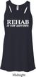 Rehab Is For Quitters Ladies Flowy Racerback Tanktop