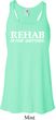 Rehab Is For Quitters Ladies Flowy Racerback Tanktop