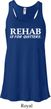 Rehab Is For Quitters Ladies Flowy Racerback Tanktop