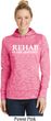 Rehab Is For Quitters Ladies Moisture Wicking Hoodie