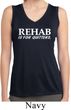 Rehab Is For Quitters Ladies Sleeveless Moisture Wicking Shirt