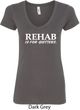Rehab Is For Quitters Ladies V-Neck Shirt