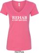 Rehab Is For Quitters Ladies V-Neck Shirt
