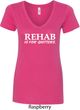Rehab Is For Quitters Ladies V-Neck Shirt