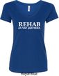 Rehab Is For Quitters Ladies V-Neck Shirt