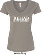 Rehab Is For Quitters Ladies V-Neck Shirt