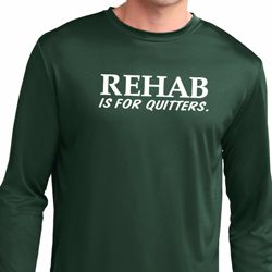 Rehab Is For Quitters Mens Dry Wicking Long Sleeve Shirt