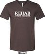 Rehab Is For Quitters Mens Tri Blend V-neck Shirt