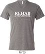 Rehab Is For Quitters Mens Tri Blend V-neck Shirt