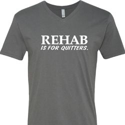 Rehab Is For Quitters Mens V-Neck Shirt