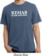 Rehab Is For Quitters Pigment Dyed Shirt