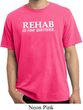 Rehab Is For Quitters Pigment Dyed Shirt