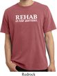 Rehab Is For Quitters Pigment Dyed Shirt