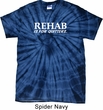 Rehab Is For Quitters Spider Tie Dye Shirt