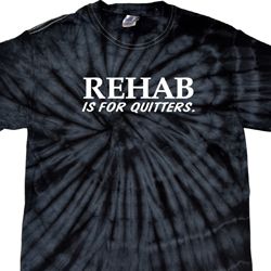 Rehab Is For Quitters Spider Tie Dye Shirt