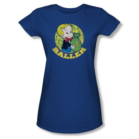 Richie Rich Shirt Juniors Baller Royal T-Shirt