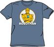 Robotman T-shirt - Robotman Cyborg Adult Slate Blue Tee