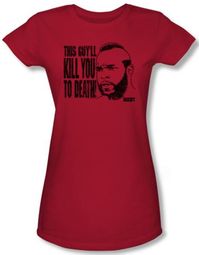 Rocky Juniors T-shirt Kill You To Death Clubber Lang Red Tee Shirt