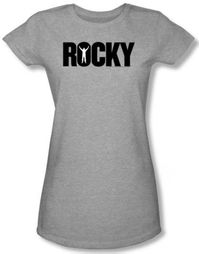 Rocky Juniors T-shirt Logo Classic Heather Gray Tee Shirt